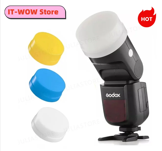 Godox V1 V1-C V1-N V1-S V1-F V1-O V1-P Speedlite Flash Bianco Blu Giallo Diffusore Custodia Morbida