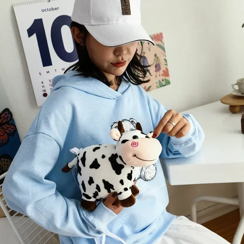 2024 New Style Bags for Women Crossbody Students Cute Japanese Cartoon Doll Cow Casual Shoulder Mobile Phone Bag Surprise Gift 2