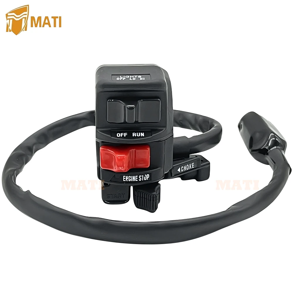 

Control Switch Button Start Kill Stop Headlight for Kawasaki Bayou 220 KLF220 96-02 Bayou 250 KLF250 03-11 46091-1624