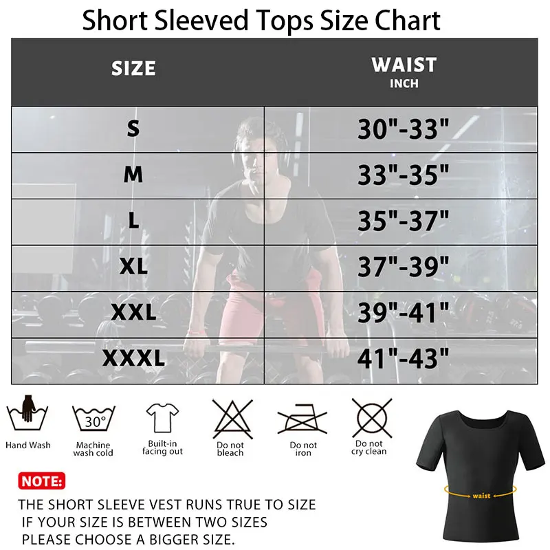 Description Picture 5 of itemSauna Shirt for Men Full Body Bodysuits Sweat Suit Compression Shirt Vest Shapewear Weight Loss Body Shaper Sweat Enhancing Tops