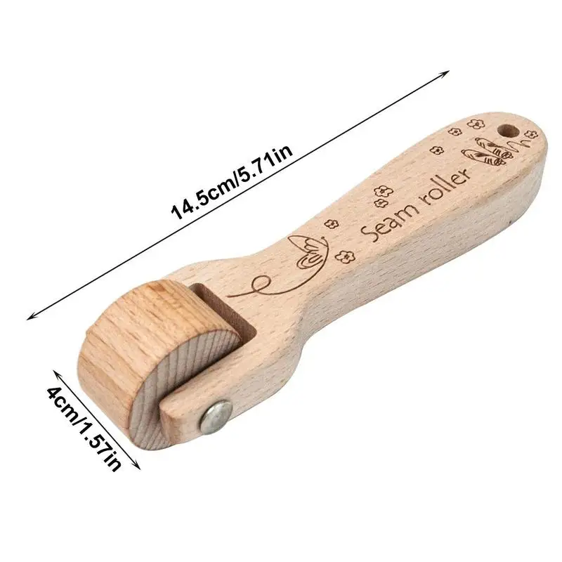 Quilting Seam Roller Wood Roller Presser For Quilting Practical Wheel Accessories To Quilt Rip Stitchs Sew Leathers Fabrics And
