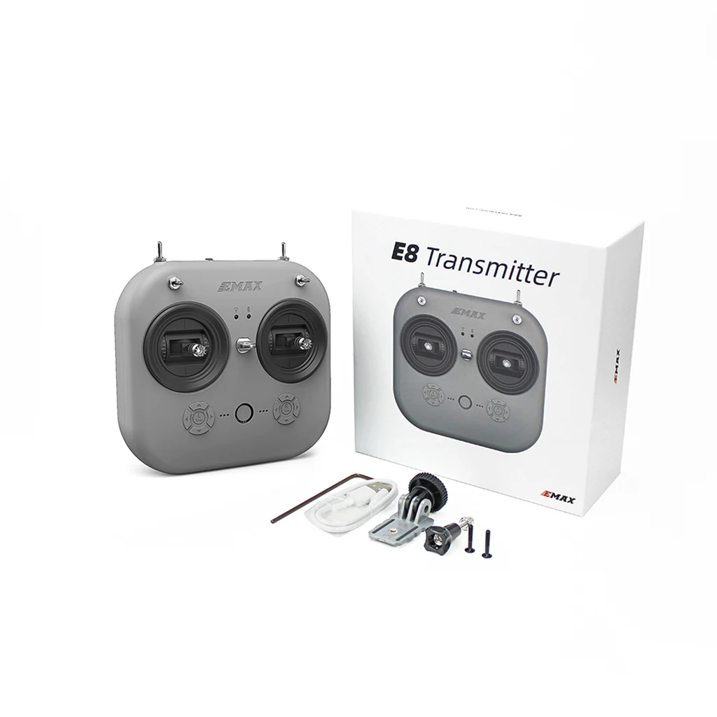 

EMAX E8 2,4G 8CH передатчик пульт дистанционного управления для Tinyhawk III Plus FPV гоночный Дрон радиоуправляемый самолет