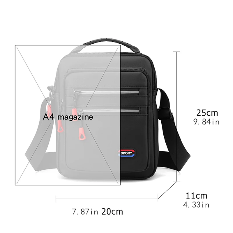 Men's business crossbody bag, office and leisure shoulder bag, for dad and husband (anniversary gift)