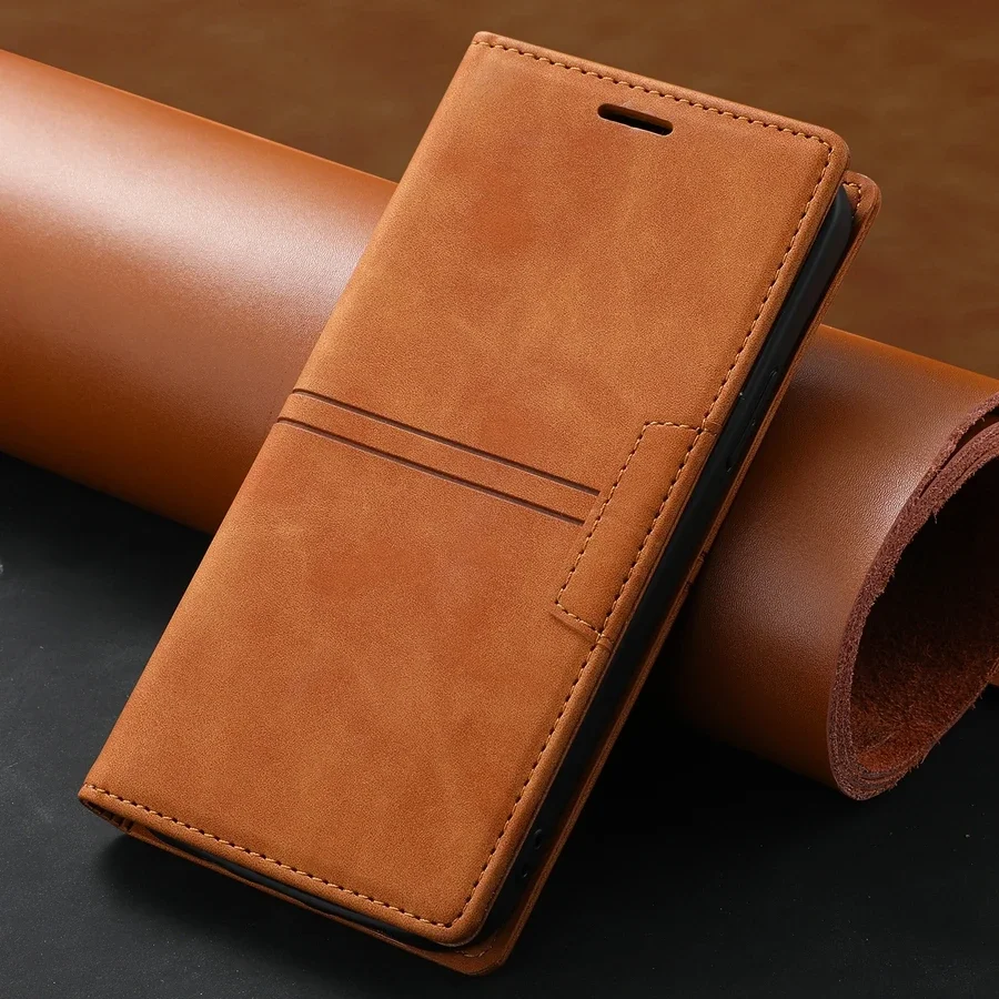 thumbnail image 1 of Funda de cuero con tapa para Samsung Galaxy S24 Ultra S23 FE S22 S21 Plus S20 S10 Note 20 10 Lite 9 8, 1 of 5