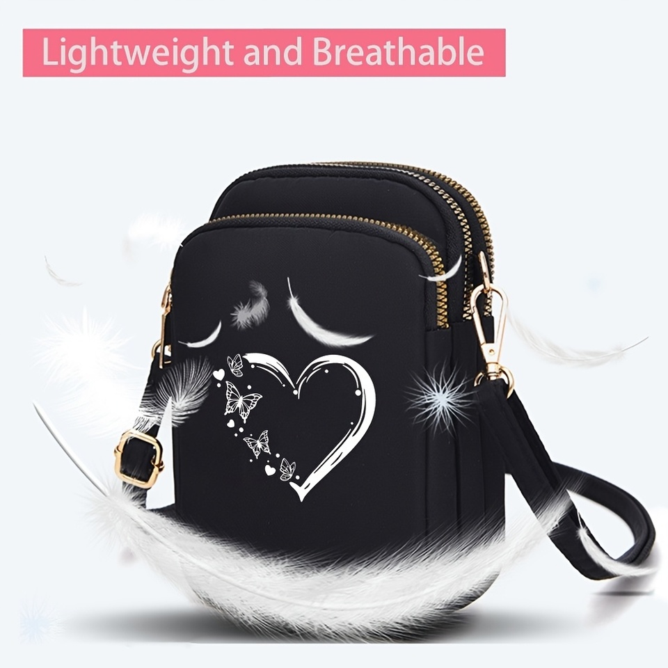 Mini Crossbody Bag for Women Waterproof, Fashion Small Purse Vertical Compact Chest Bags for Daily Use
