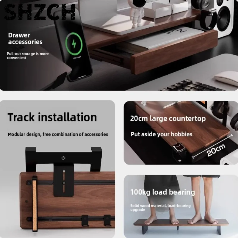 Z3 Pro 액세서리 모니터 금속 보관함 모듈형 컴퓨터 책상 파티션 트레이 인체..