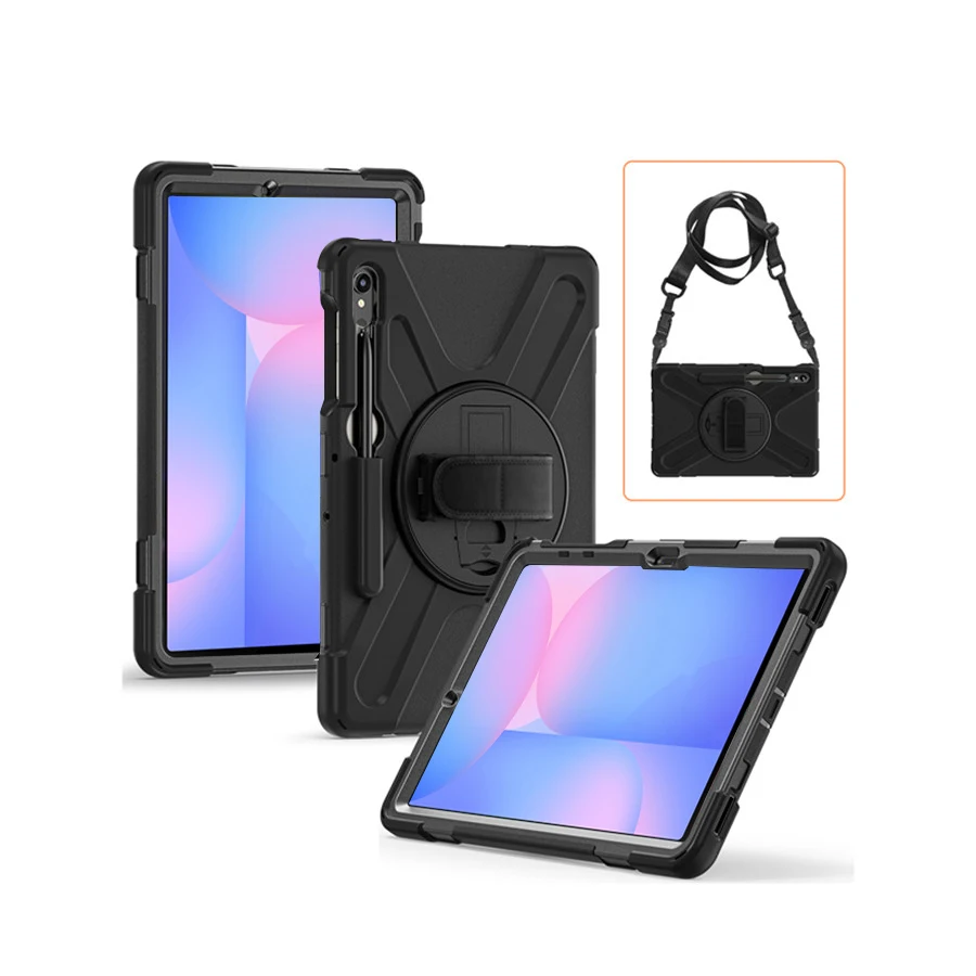 Heavy Duty Rugged Shockproof Tablet Case with Shoulder Strap