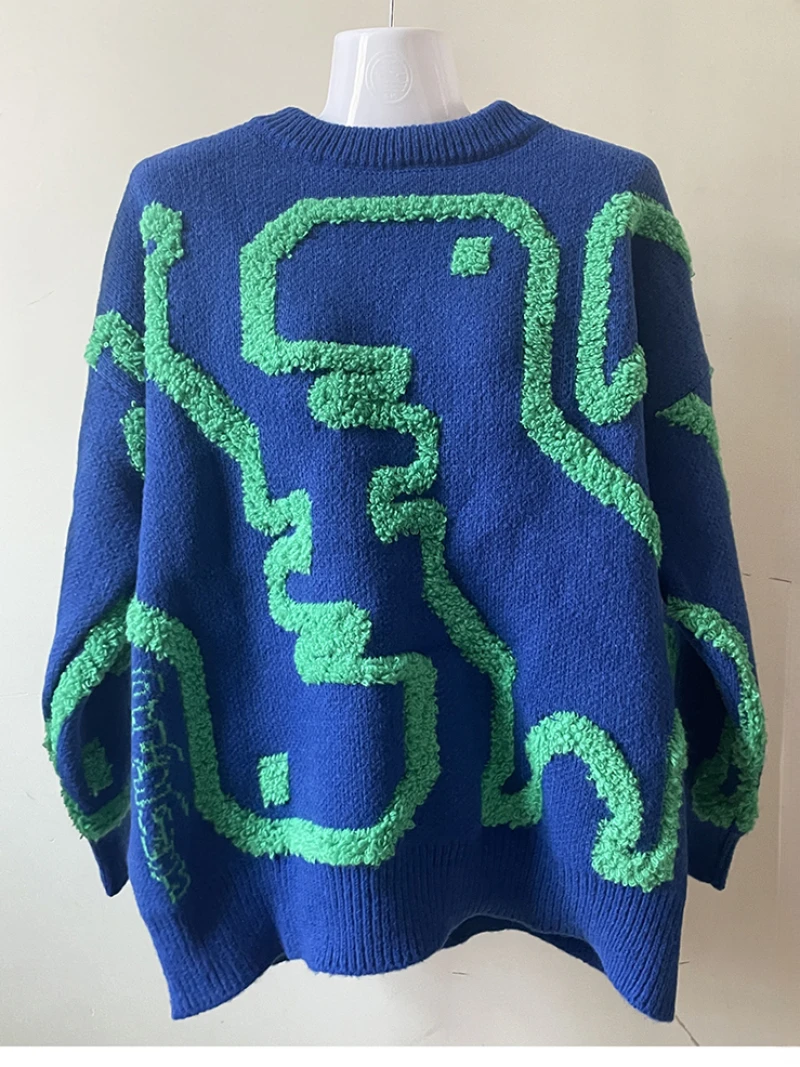 Korean Style Kawaii Dinosaur Cartoon Sweater - Long Sleeve Winter Pullover