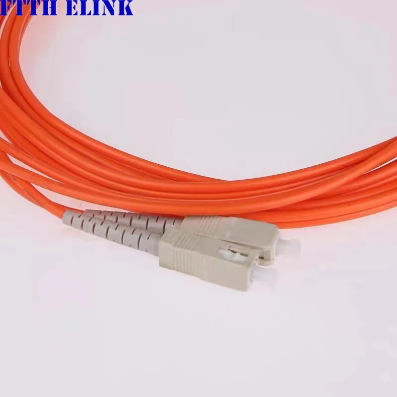 fiber optic patchcord SC-FC duplex Multimode 3.0mm 62.5/125um orange cable optical fibre jumper free shipping 20pcs