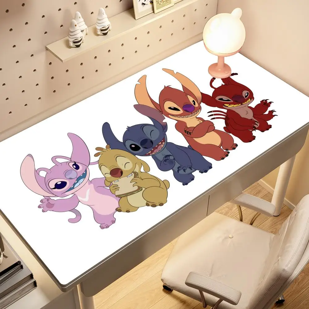 Large Kawaii Stitch Anime Mouse Pad - Non-Slip Gaming Desk Mat