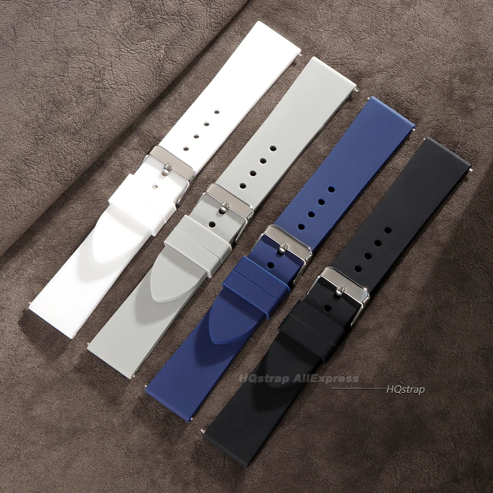 Universal Silicone Quick Release Watchband Bracelet – Flexible & Durable Wristband