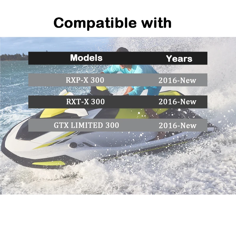 For Seadoo 267000951 Jet Ski Impeller RXP-X RXT-X 300 GTX LIMITED 300 161mm 4 Blades Sand Blasted