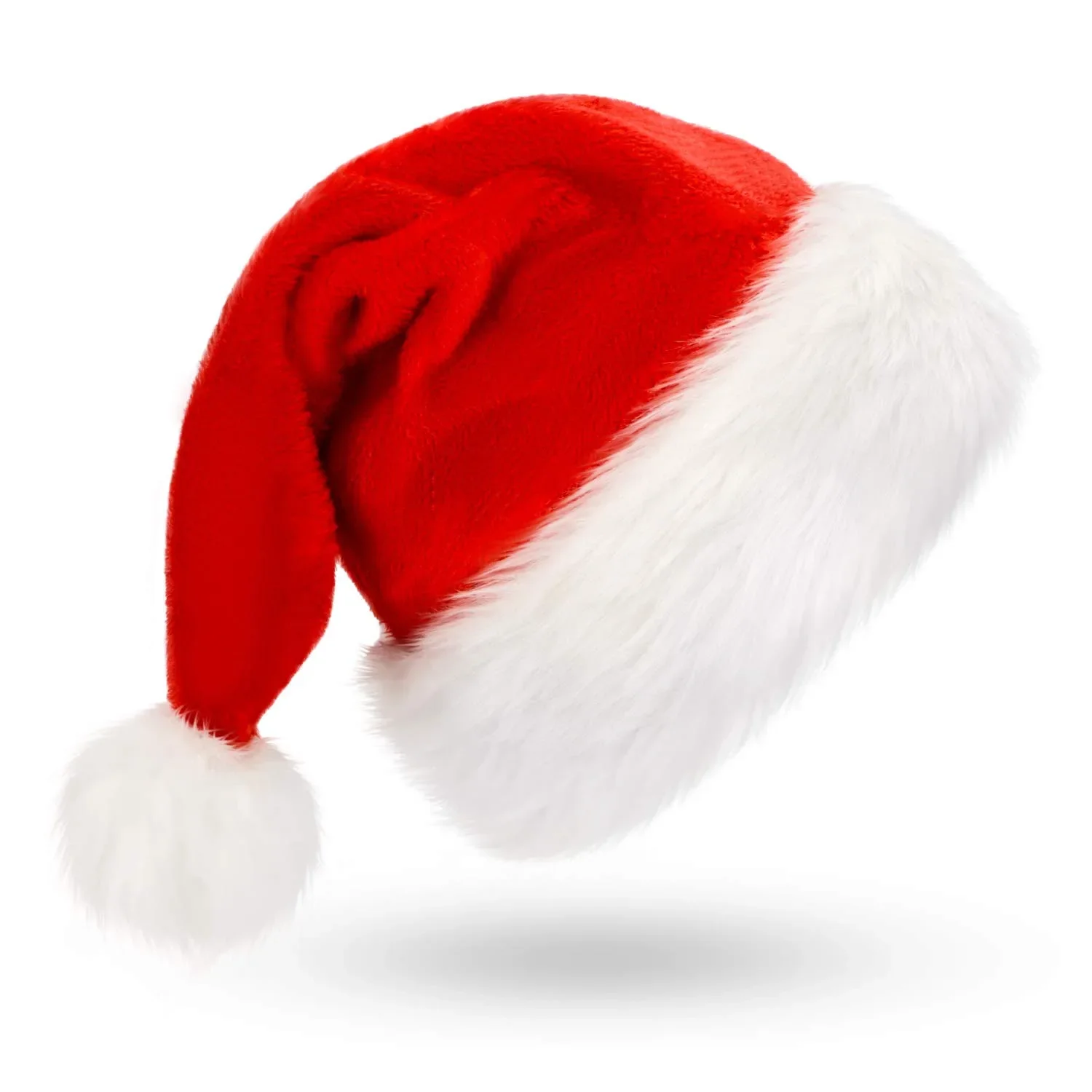New Year Plush Christmas Hat Adults Kids Christmas Decorations For Home Xmas Santa Claus Gift Warm Winter Caps Navidad Noel