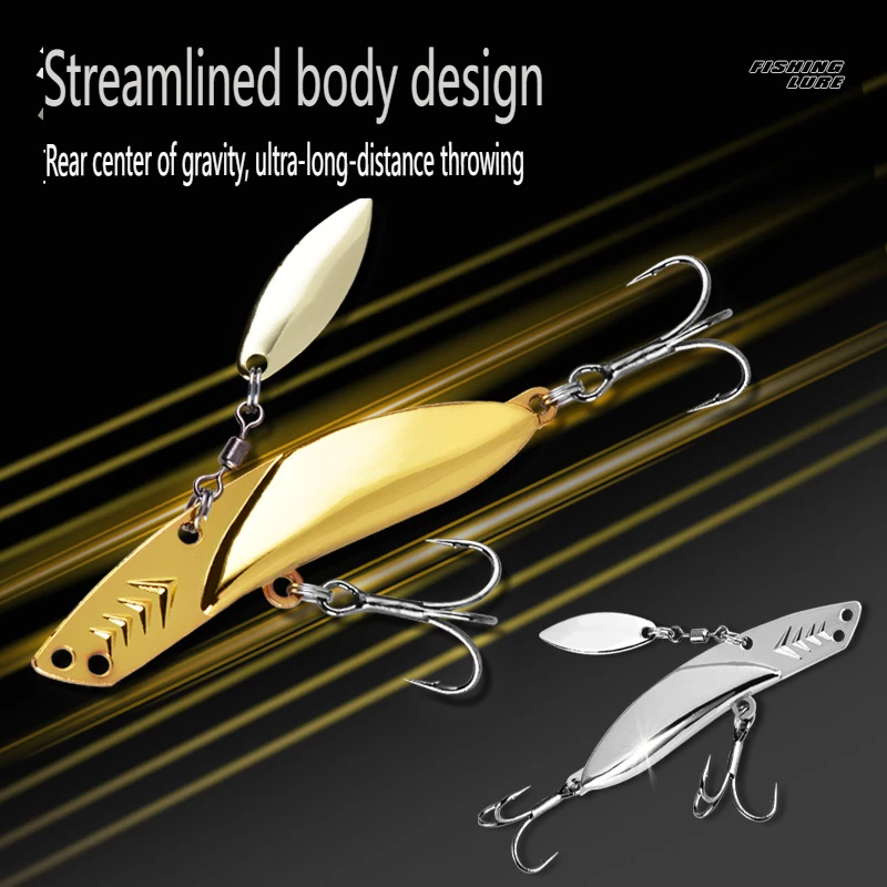 PD fishing gear long shot vib sequins full swim layer iron plate road sub-bait pouting, flying dogs