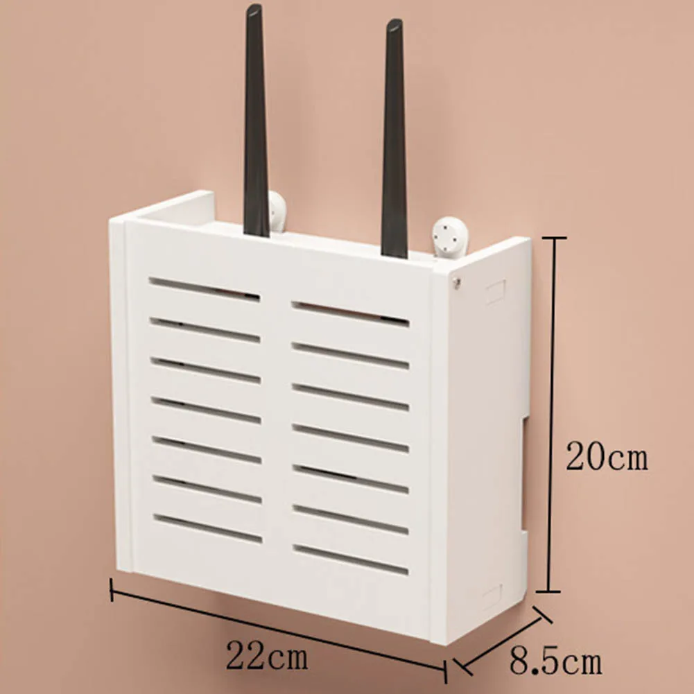 Caja de almacenamiento de enrutador WiFi Router Estante/Set Top Box Caja de  almacenamiento impermeable Estante de almacenamiento de teléfono montado