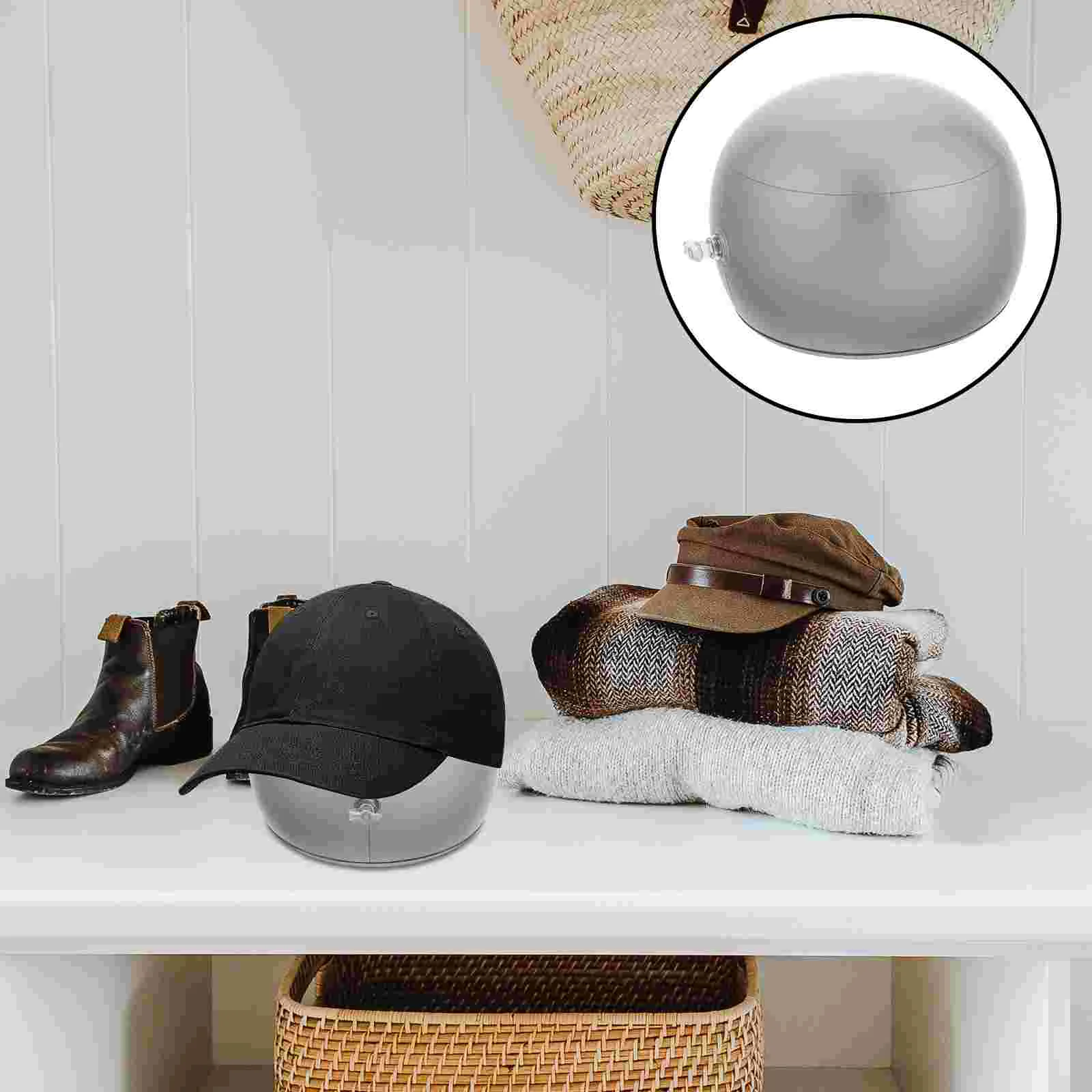 Hat Tray Display Stand Blow up Cap Holder Inner Support Shaper for Baseball Caps Inflatable Frame