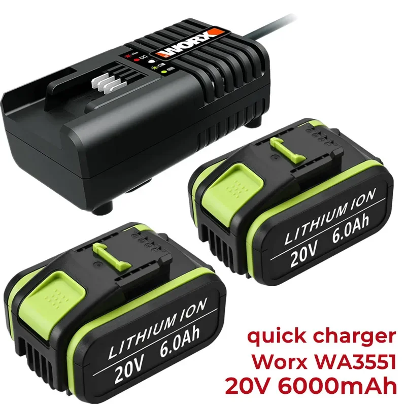 La Batteria Al Litio Sostituisce La Batteria Per Elettroutensili Worx 20v 3ah Wa3551 Wg169 Wa3516 3x372 86428949 - Foto 10