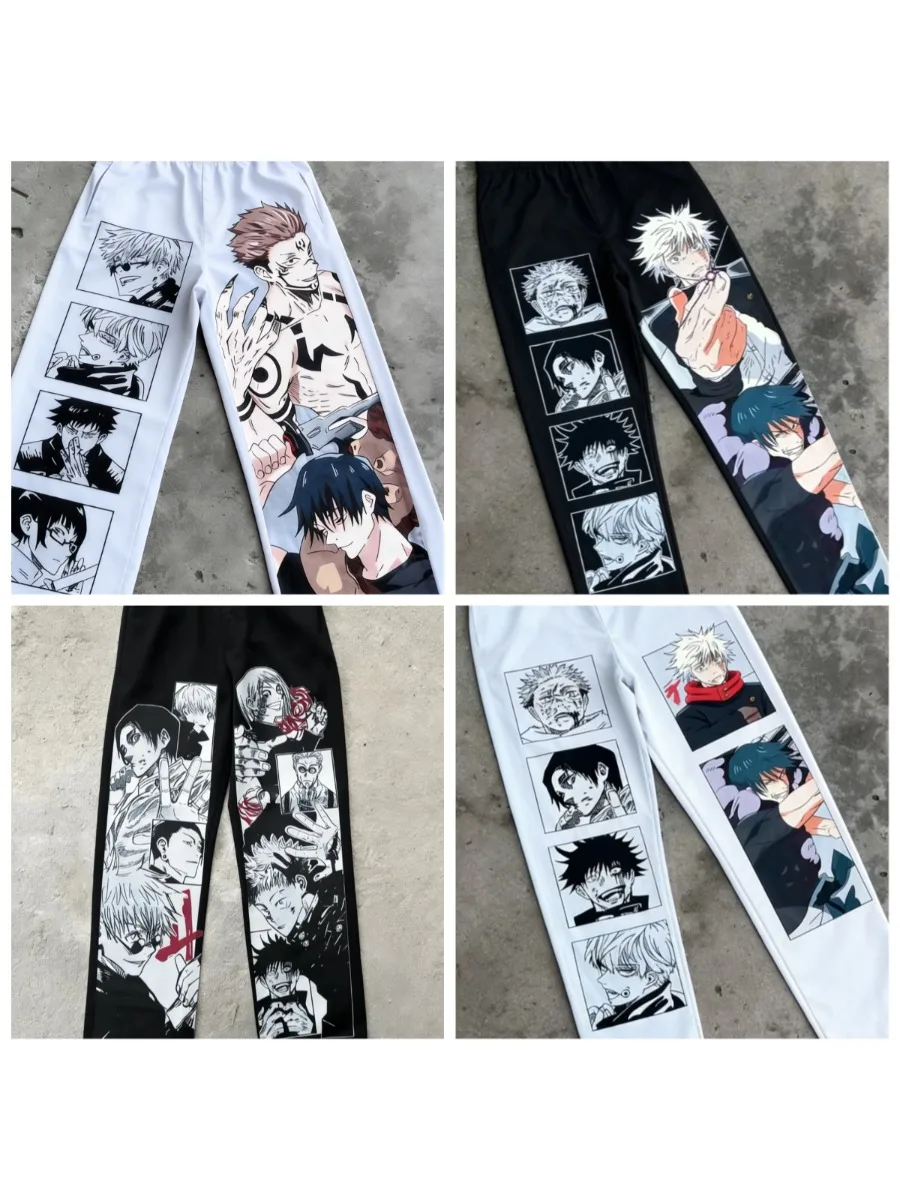 Jujutsu Kaisen 3D-gedruckte Shorts und lange Hosen für Erwachsene und Kinder – Berühmte Szenen – Anime-Convent-Outfit – Detail 3