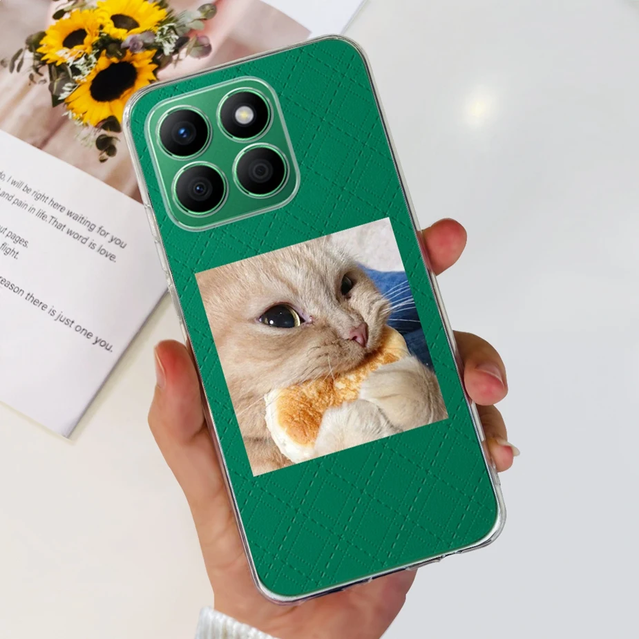 Luxury Painted Clear Silicone Phone Case, Soft Protective Cover, Enhanced Design