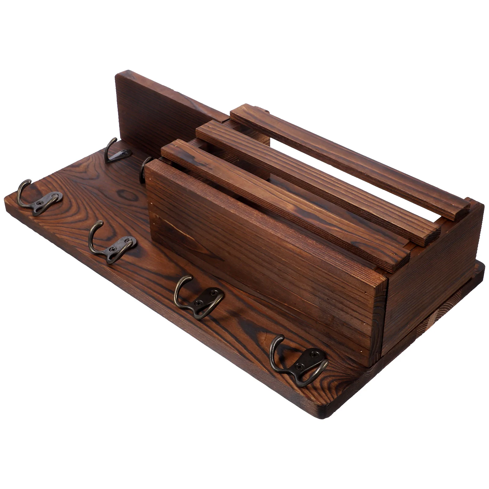 

Key Holder Door Hanger Hook Wood For Wall Entry Way Metal Storage Shelves Wooden Floating Shelf Organizer Towel Hooks Rack With