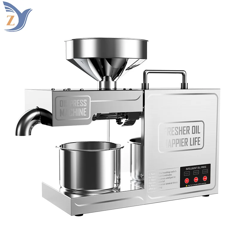 Oil Press Machine B03 Small Stainless Steel Household Kitchen Appliances Utensils High Output Peanut and Soybean Extraction 5