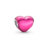 Hot Sale Fine Authentic Metallic Multicolour Heart Charms Beads Fit Original 925 Sterling Silver Bracelet DIY Women Jewelry Gift 2