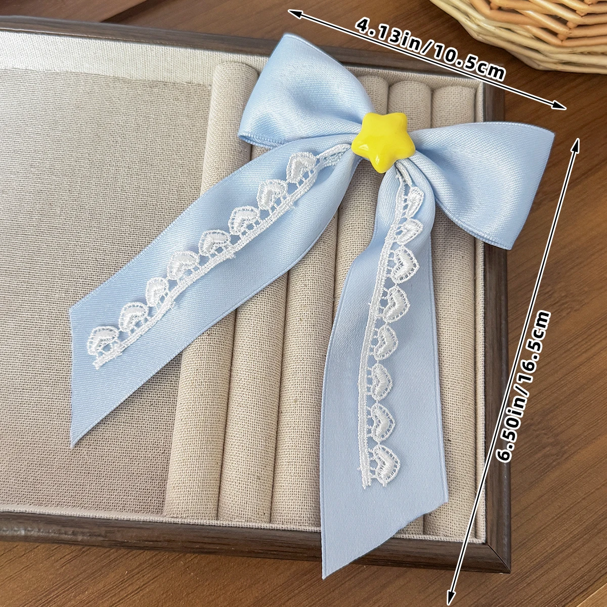 Lolita Bow Haarschmuck Sweet Series Süße Kopfbedeckung, Haarschmuck aus Perlenspitze für Frauen, personalisierte Pokerkarten-Kopfbedeckung – Detail 5
