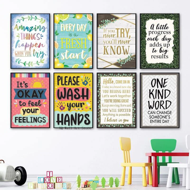 

Office Decoration Posters Inspirational Quotes Garlands Canvas Paintings And Prints Room Wall Art Pictures Home Decor Frameless