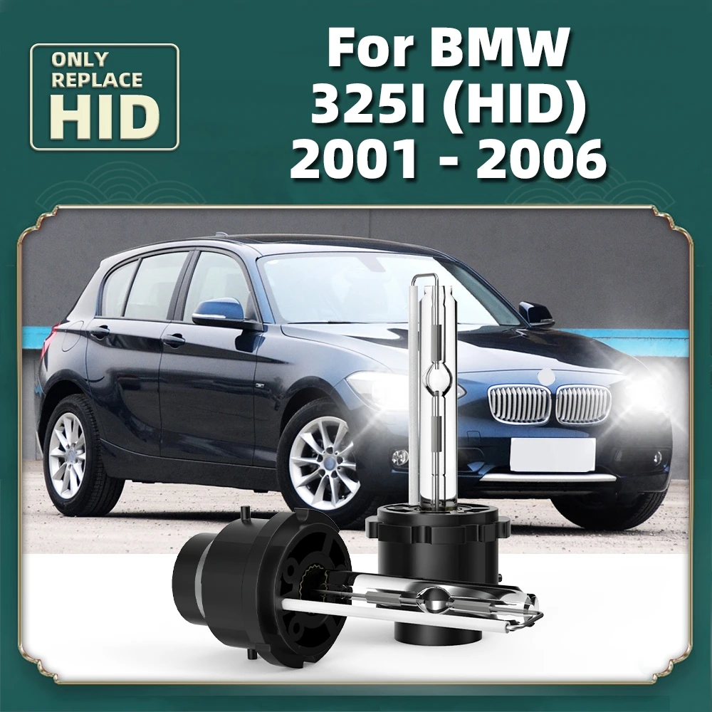 

Ксеноновые HID-лампы D2S, 35 Вт, 2 шт., 12 В постоянного тока, замена автомобильной фары, 6000K, лампы для BMW 325I (HID), 2001, 2002, 2003, 2004, 2005, 2006