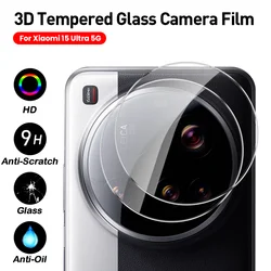 2 - Pack Clear Crystal 3D Tempered Glass Camera Lens Protector Film - Xiaomi 15 Ultra (Transparent - 2Pcs)