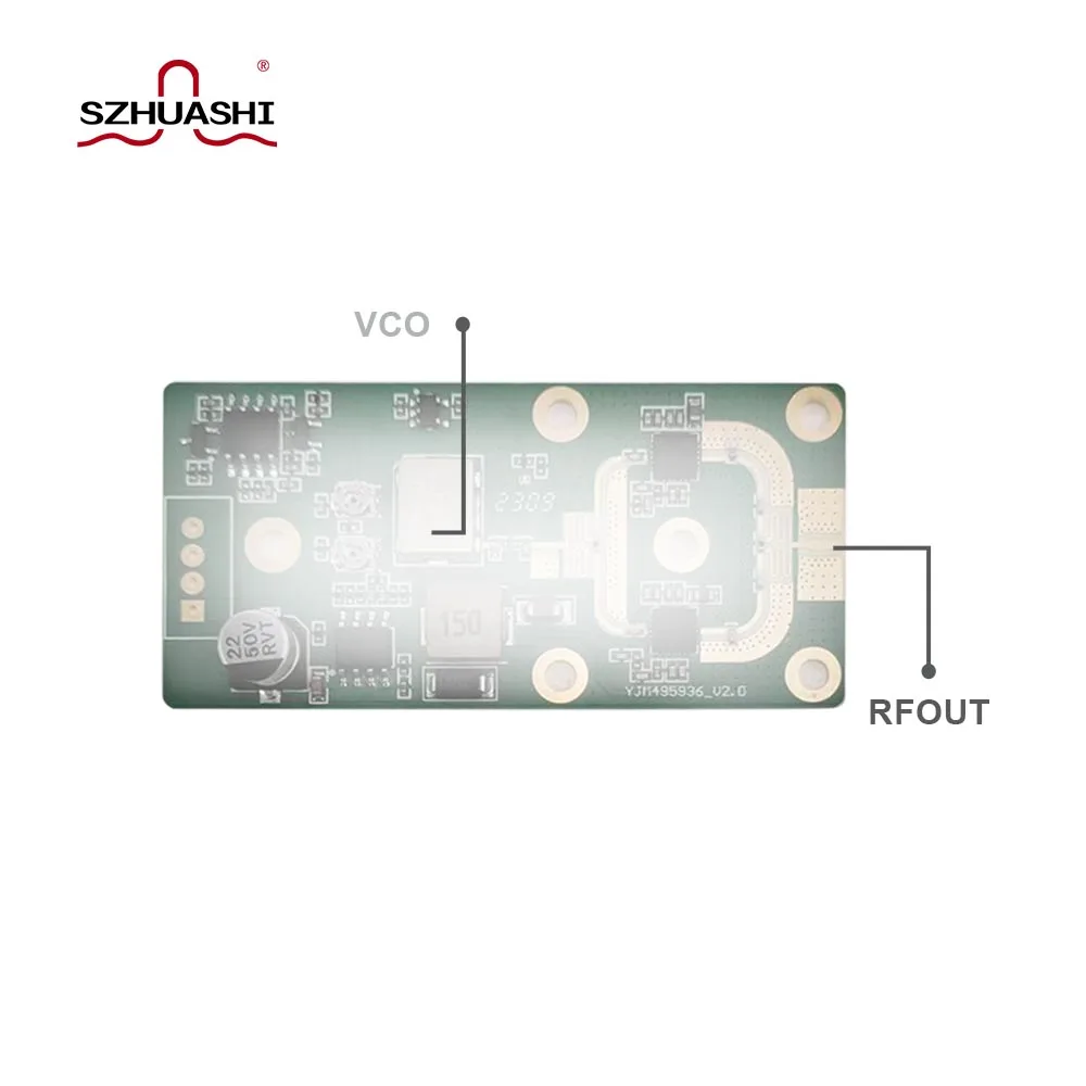 PCBA Low-Power Sweep Signal Source,Customizable Series, 1.6GHz, 5W, 37dBm, YJM102036_1517, Without Shell