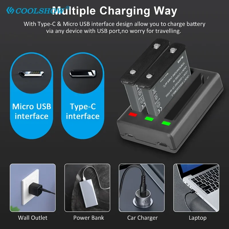 Battery Charger 1800mAh For Insta360 X3 360 Panoramic Action Camera Batteries Accessories For Insta360 ONE X3