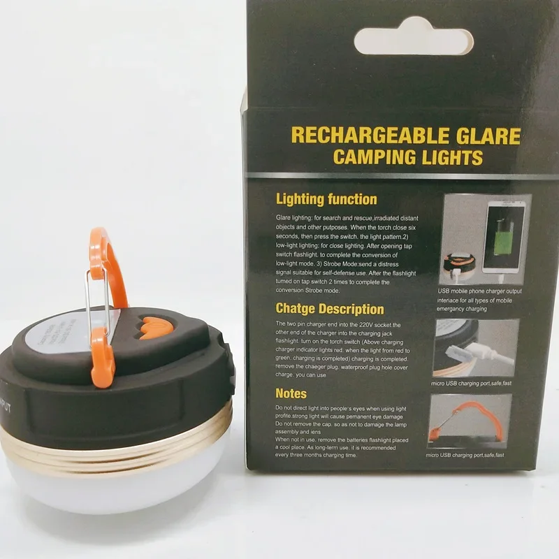 3 Beleuchtungsmodi, Camplights, LED-Laterne, tragbare Camping-Licht, zum Aufhängen, Outdoor-Zelt, Zuhause, Notfalllampe mit Magnet – Detail 13