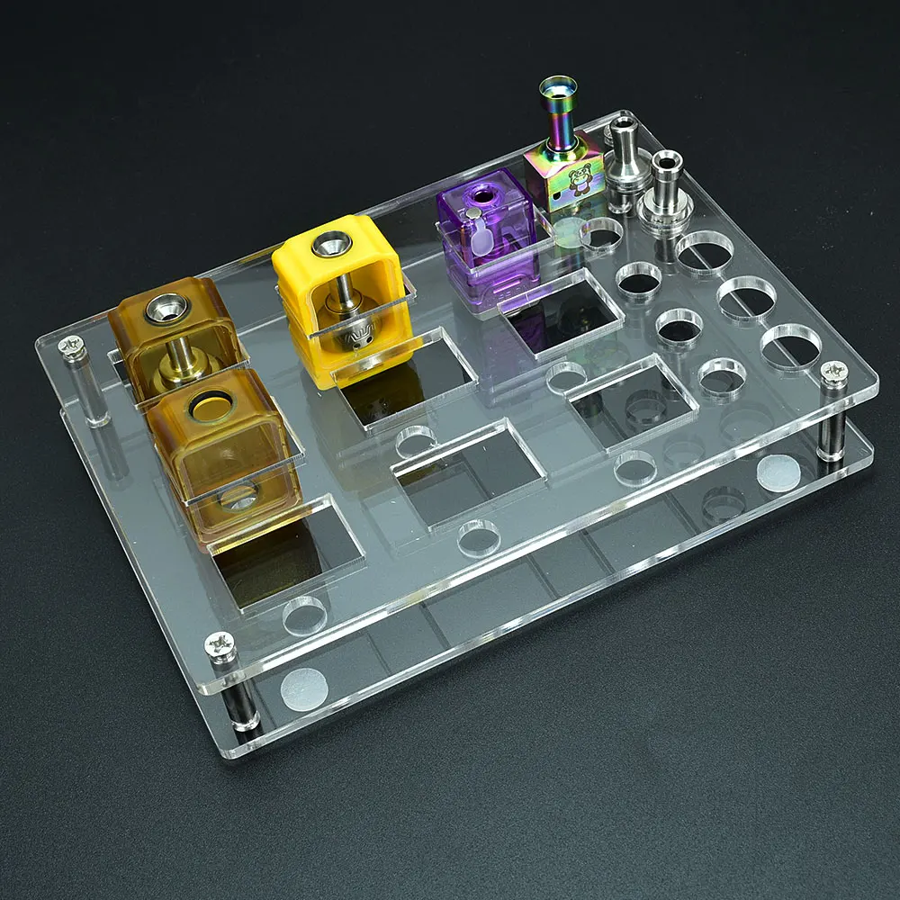 

wolfcoolvape rba vape Display rack vape Display Acrylic for Billet / BB / Boro Tank/DotAIO V1/V2/MISSION rba