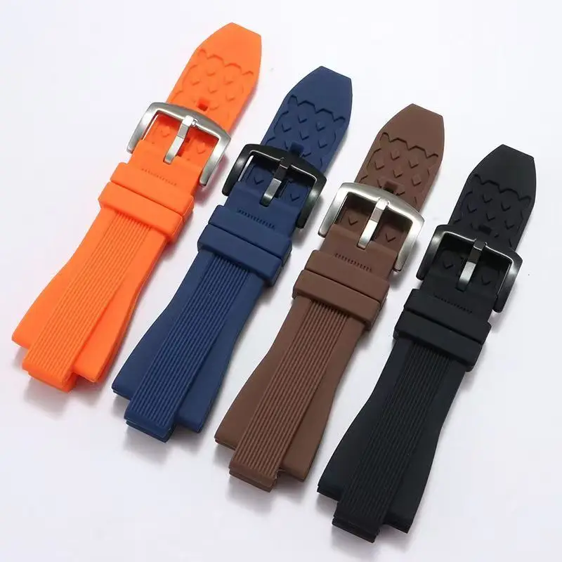 High-Quality Men's Silicone Rubber Watch Strap, 29-13mm