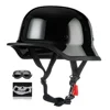 Casque moto Femme et homme Rétro Certification DOT, Vintage Allemand, Puzzle