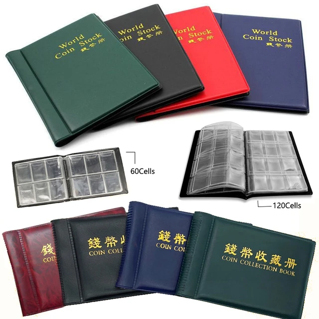 60/120 COINNING Collection Album COINNING Storage Book COINNING Cover  COINNING Album Book Collection Pockets