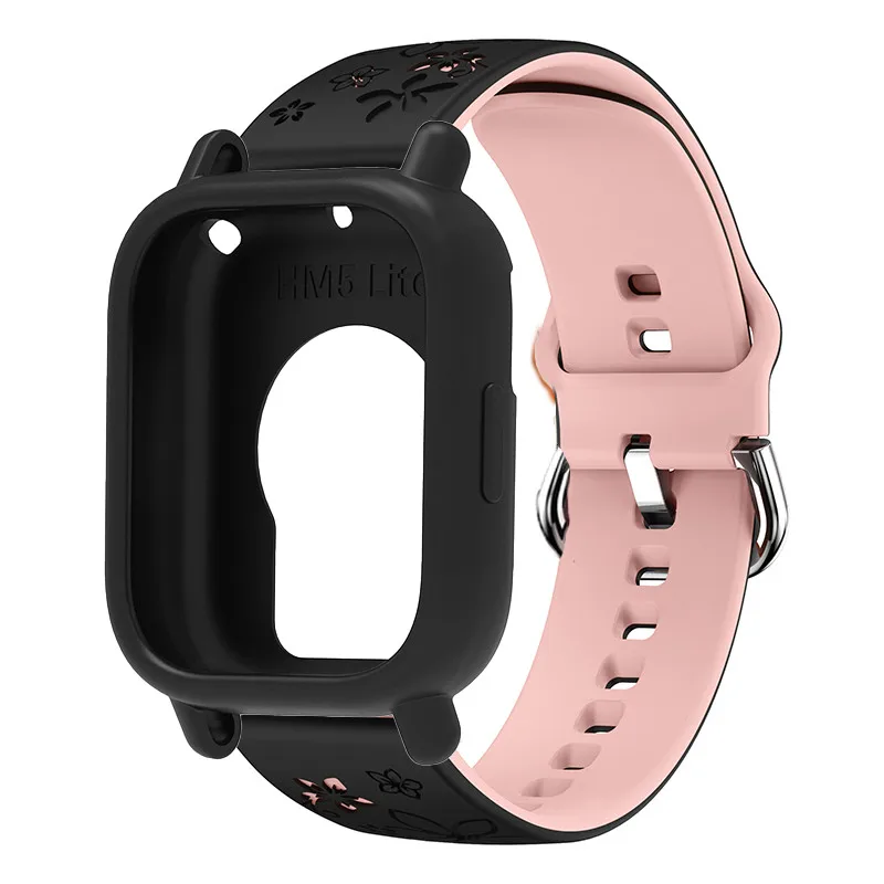 Engraved Silicone Band with Protective Case