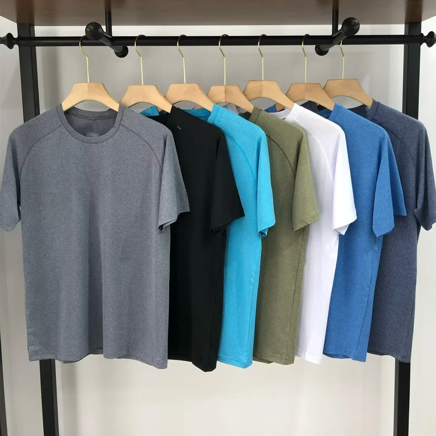 

Men's Metal Vent Tech Men's sports short-sleeved T-shirt Casual 7-color Breathable Round Neck Quick Drying Sports T-shirt
