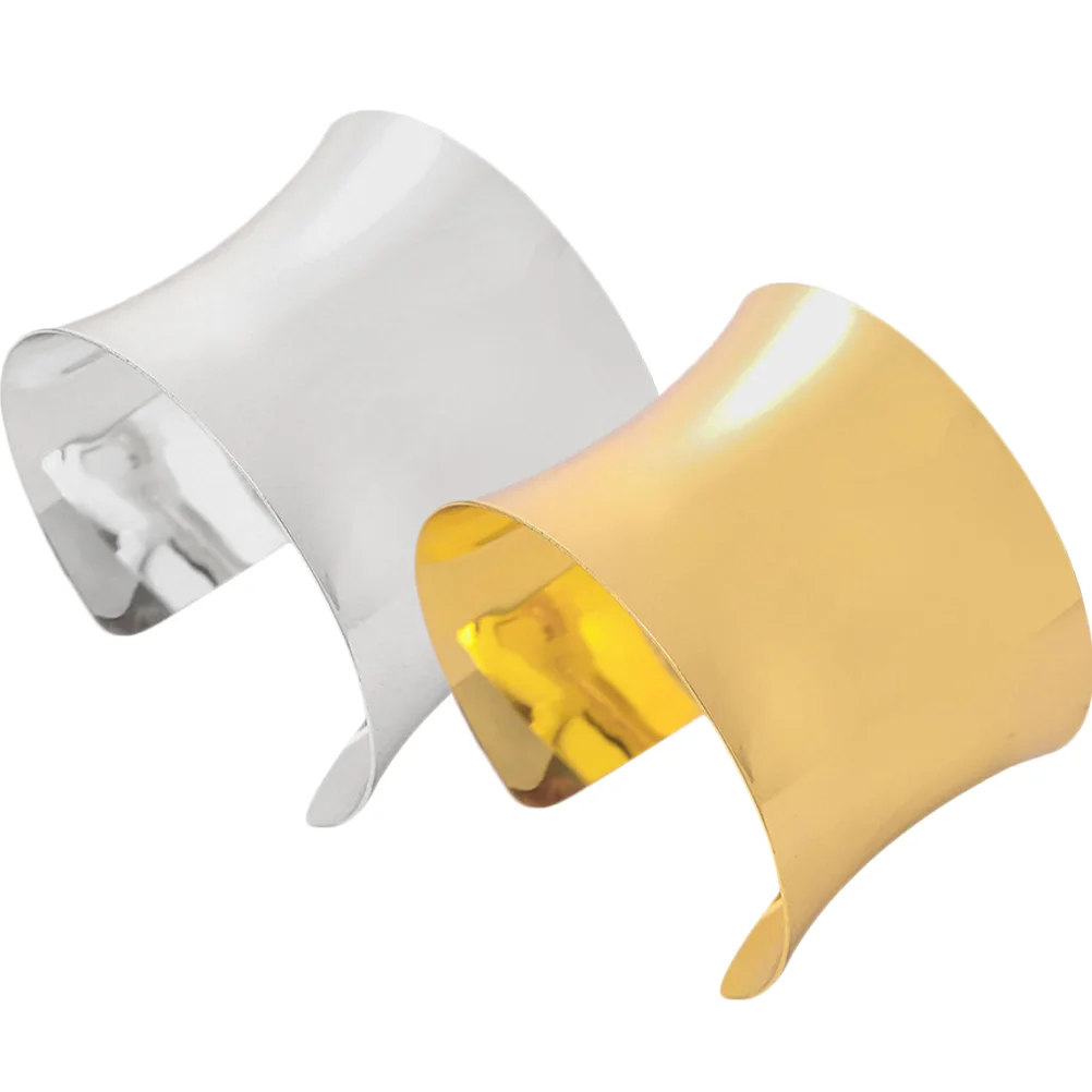 

2 Pcs Wristband Womens Jewelries Bracelet Charm Bangle Decoration Alloy Personalized