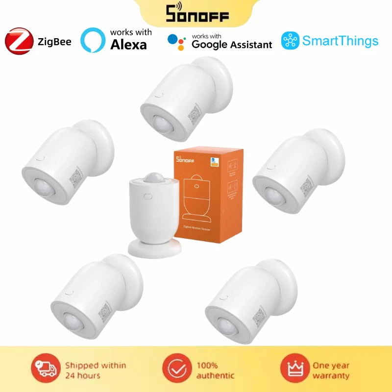 Sensore Movimento ZigBee SONOFF - 2 Pack, Rilevazione Istantanea, Compatibile Con Alexa E Google Home