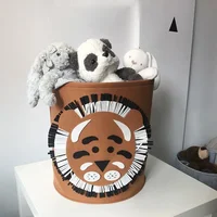 Baby Toy Storage Bucket Dirty Clothes Storage Basket Cute Clothes Storage Basket Baby Storage Basket Lion Shark Storage Felt 4
