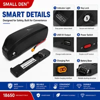 Batterie rechargeable Hailong pour entrepôt UE, 36V 20Ah, 48V 15Ah, Lithium-ion 18650, pack de batteries XT60 pour moteur 250W-1500W 3