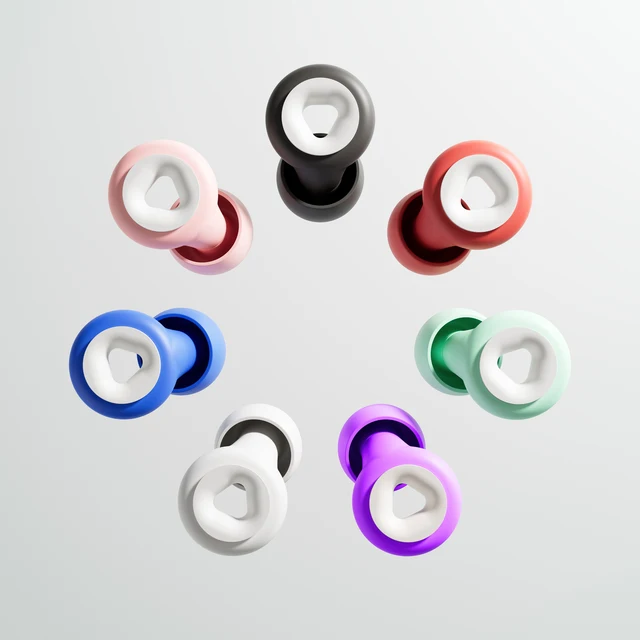 HUAK 1set Reusable Silicone Ear Plugs+ Extra Coverage, Perfect For, Swimming, sleeping, learning, Concert, Motorcyclists & More 4