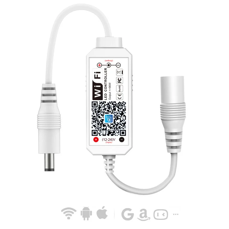 Magic Home Wifi LED Strip Light Controller APP ควบคุมเสียงสําหรับเทปสีเดียวไฟ Dimmer ทํางานร่วมกับ Alexa Google Home 1