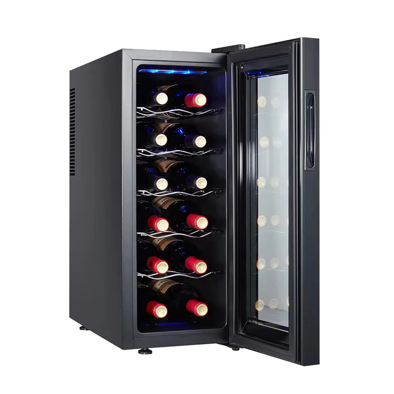 Multi-layer Fridge Mini Home Freezer Glass Single Door Wine Refrigerator