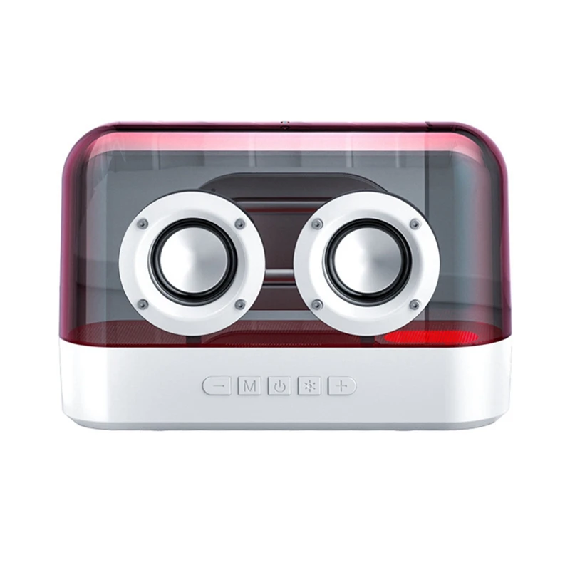 

Colorful Lights Wireless Bluetooth Speaker Glazed Colorful Multifunction Subwoofer Desktop Volume Plug-In Speaker