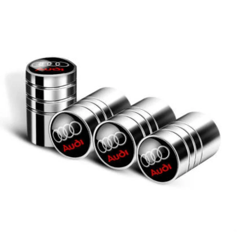 4 Pcs Car Valve Stem Caps Cover For Audi A1 A3 A4 A5 A6 A7 A8 Q2 Q3 Q5