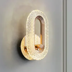 Crystal LED Wall Lamp Modern Nordic Wall Light Sconces Indoor Lighting Home Decor for Living Room Bedroom Bedside Light Fixture