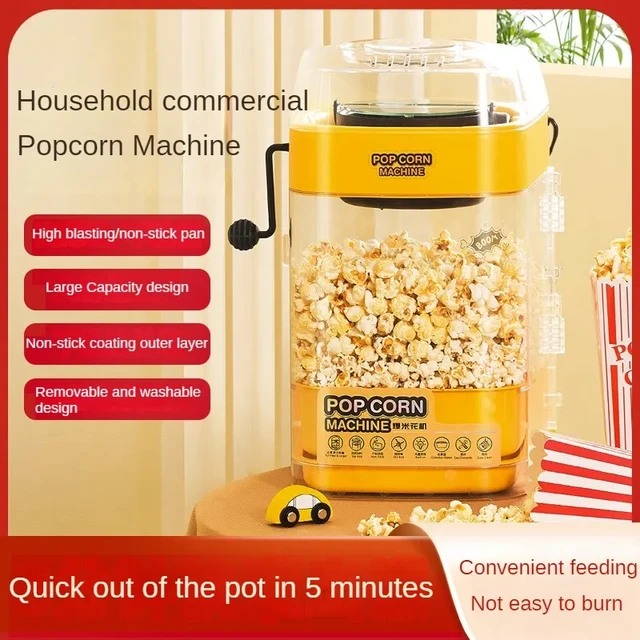 Rise By Dash 4.5 qt. Stirring Electric Popcorn Popper with Lid for Serving  Bowl & Convenient Storage, 18 Cups – Red - AliExpress